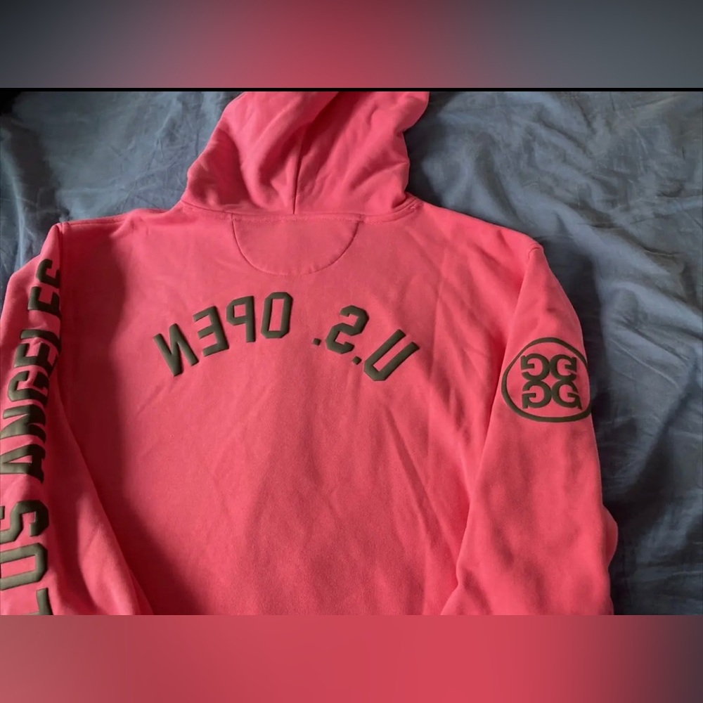 2023 US Open G/Fore PINK Hoodedie Size L, Reversed Lettering. Best seller @LACC